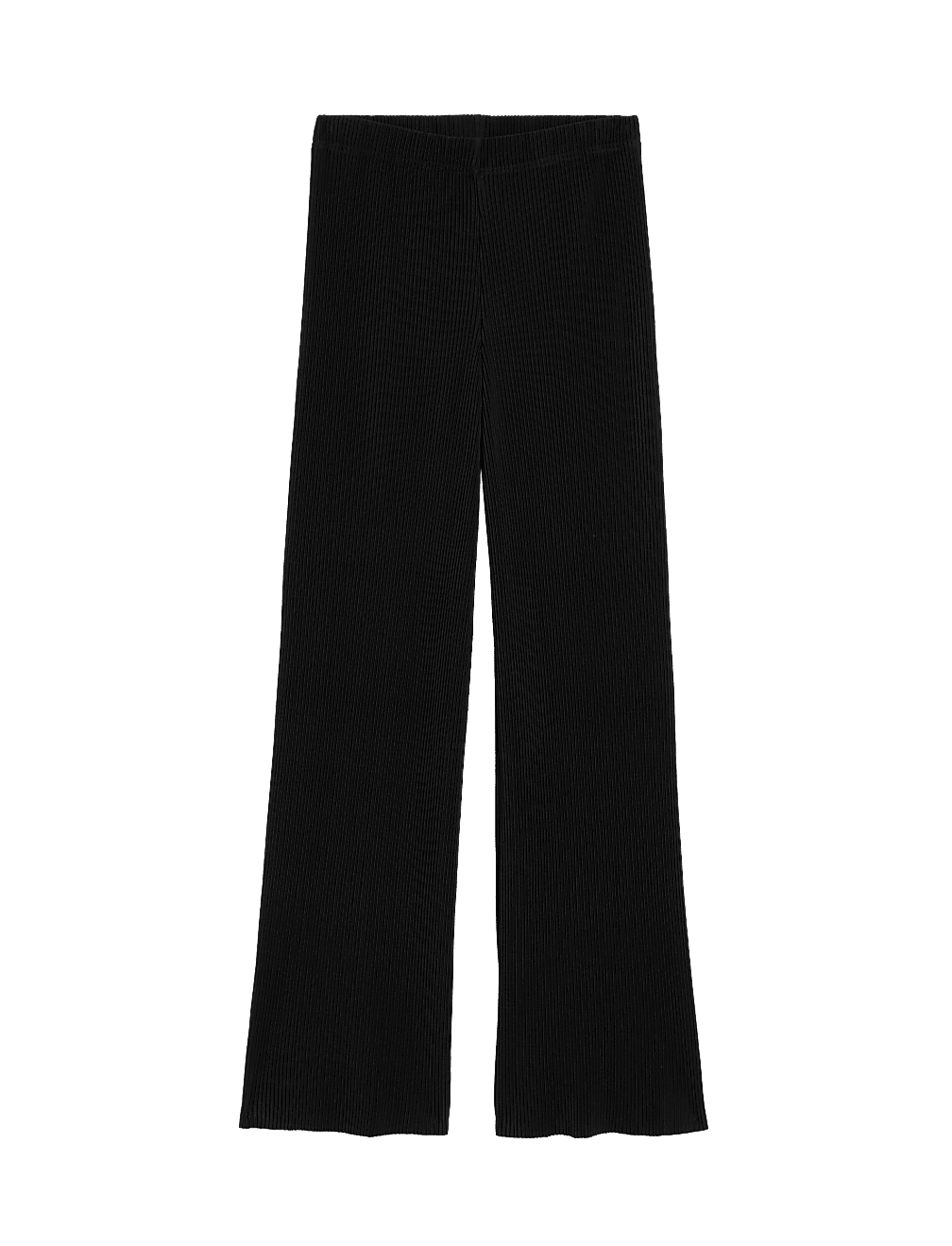 Plisse Wide Leg Trousers