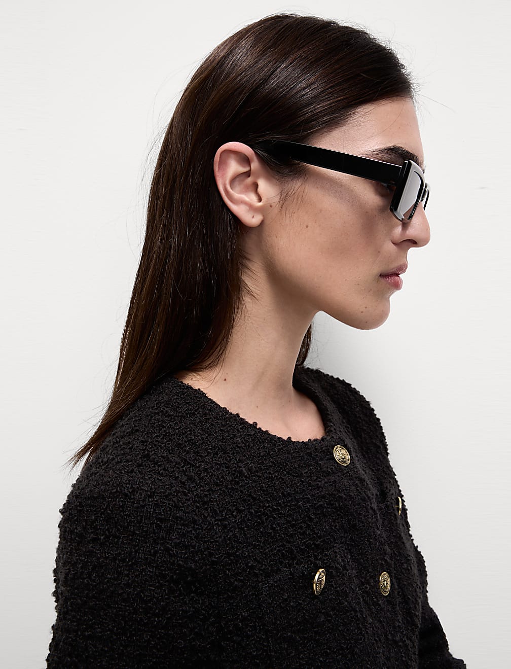 Tweed Textured Short Utility Jacket