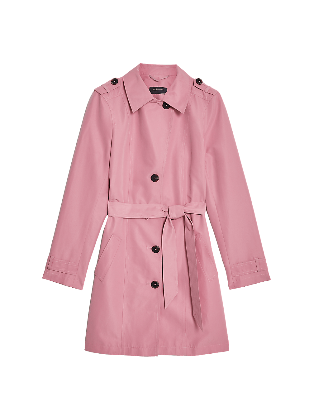 Belted Single Breasted Trench Coat