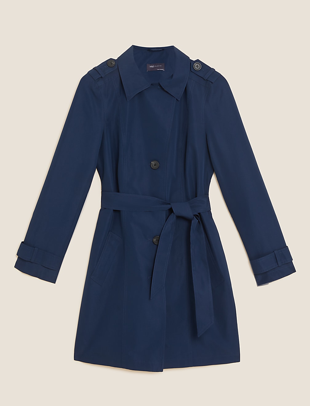Basic Belted Mac Jacket