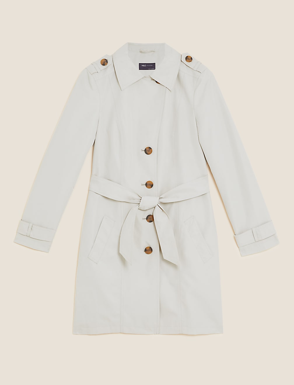 Basic Belted Mac Jacket