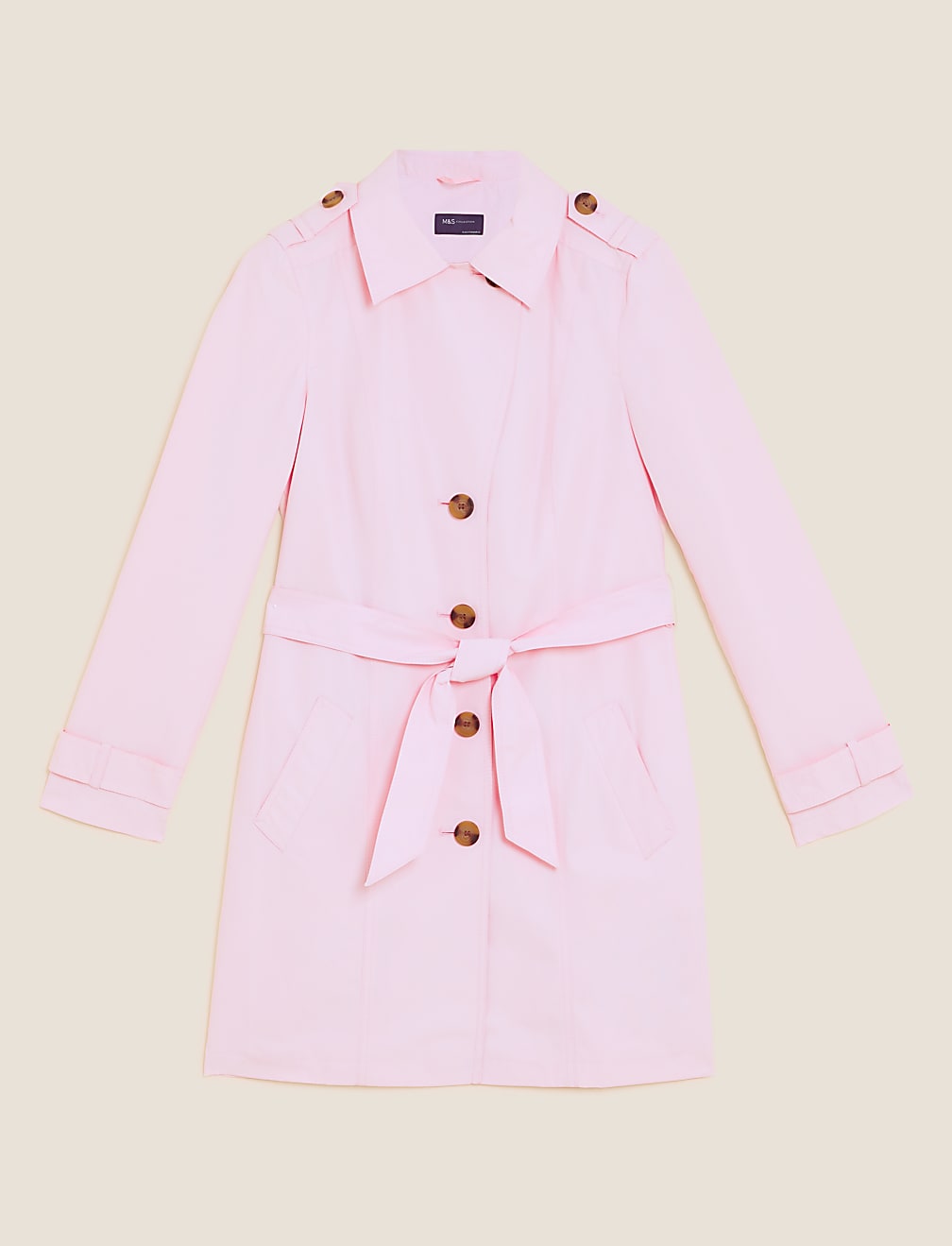 Basic Belted Mac Jacket