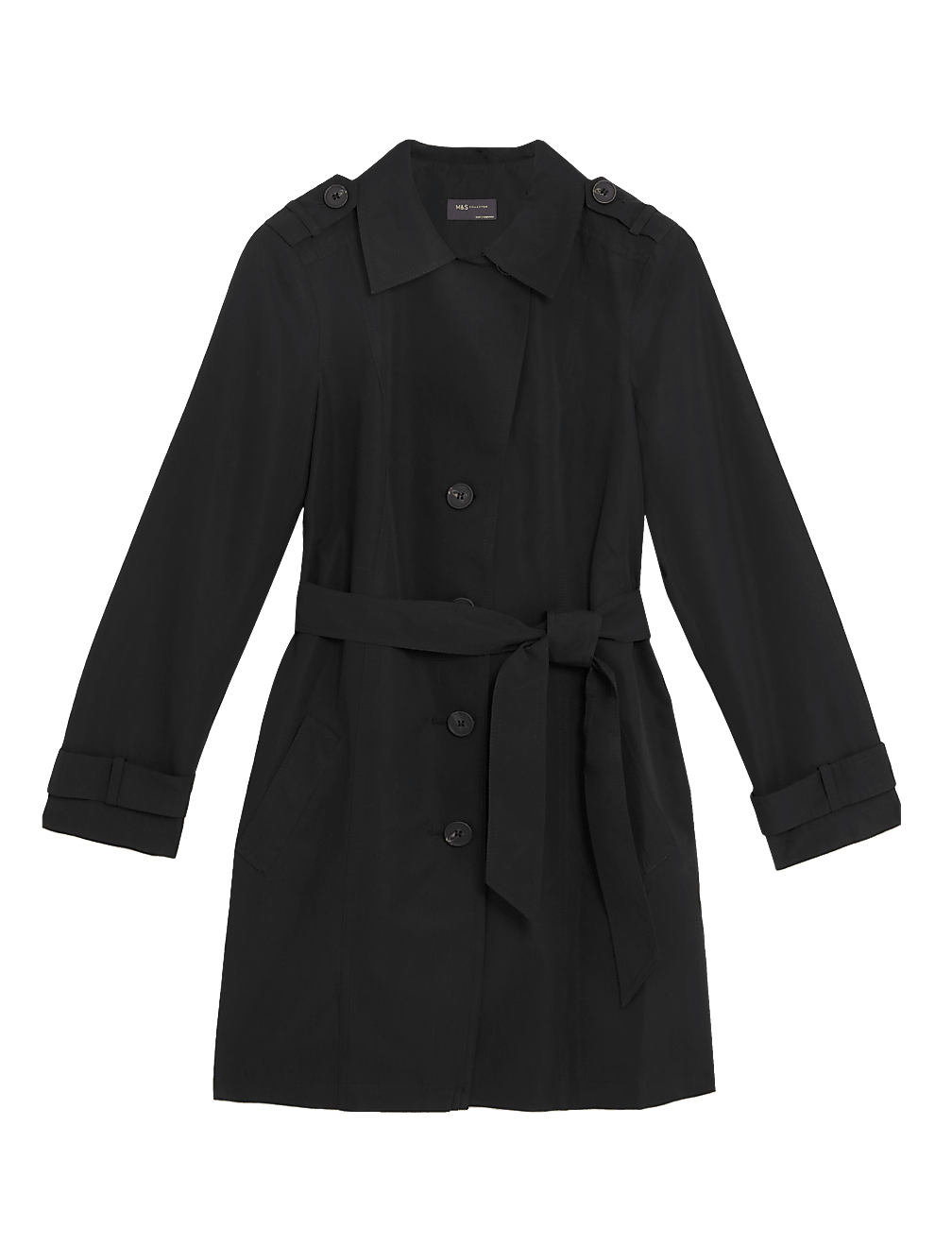 Basic Belted Mac Jacket