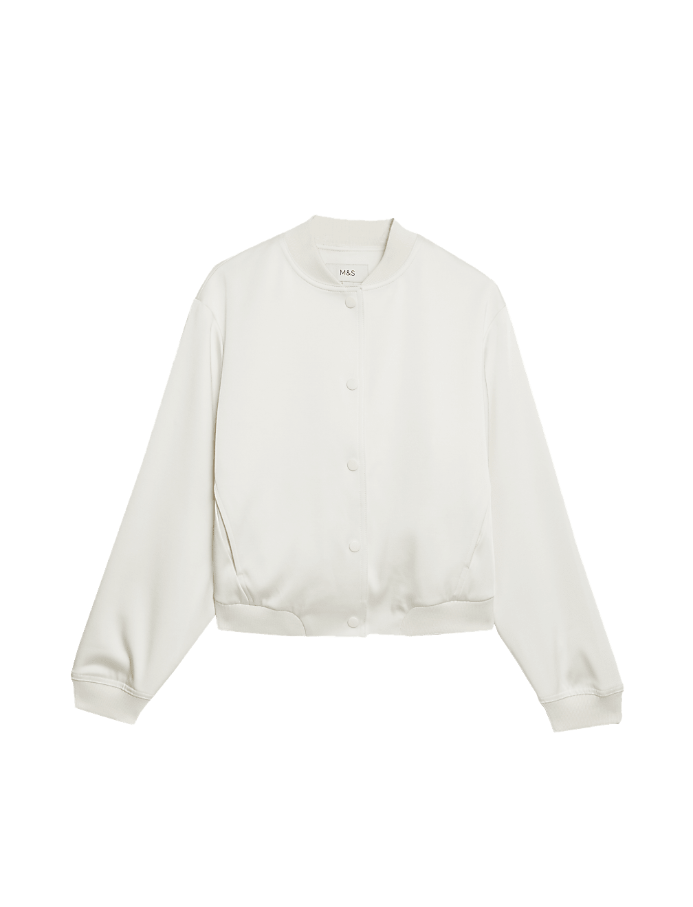 Satin Relaxed Bomber Jacket