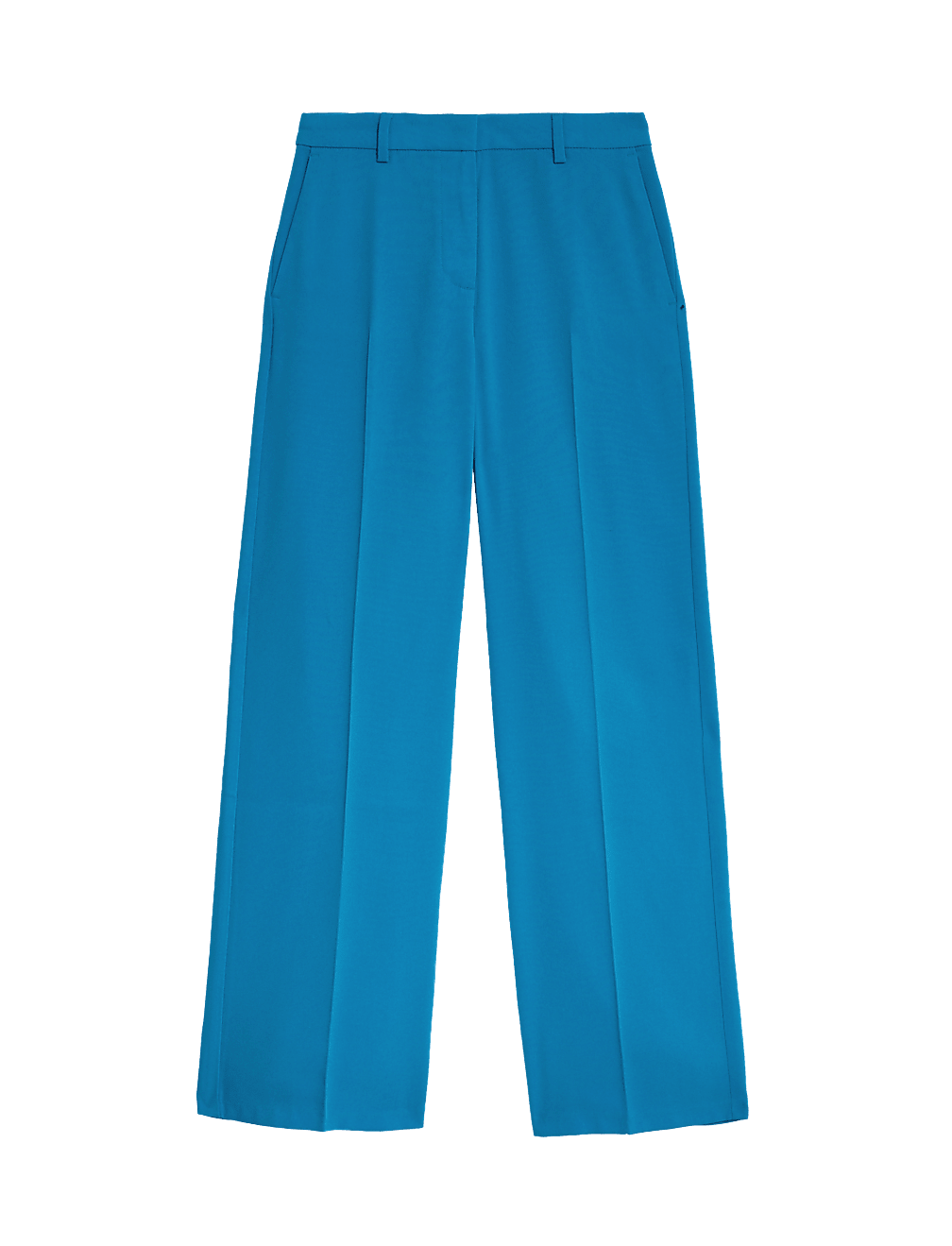 Crepe Tailored Straight Leg Trousers