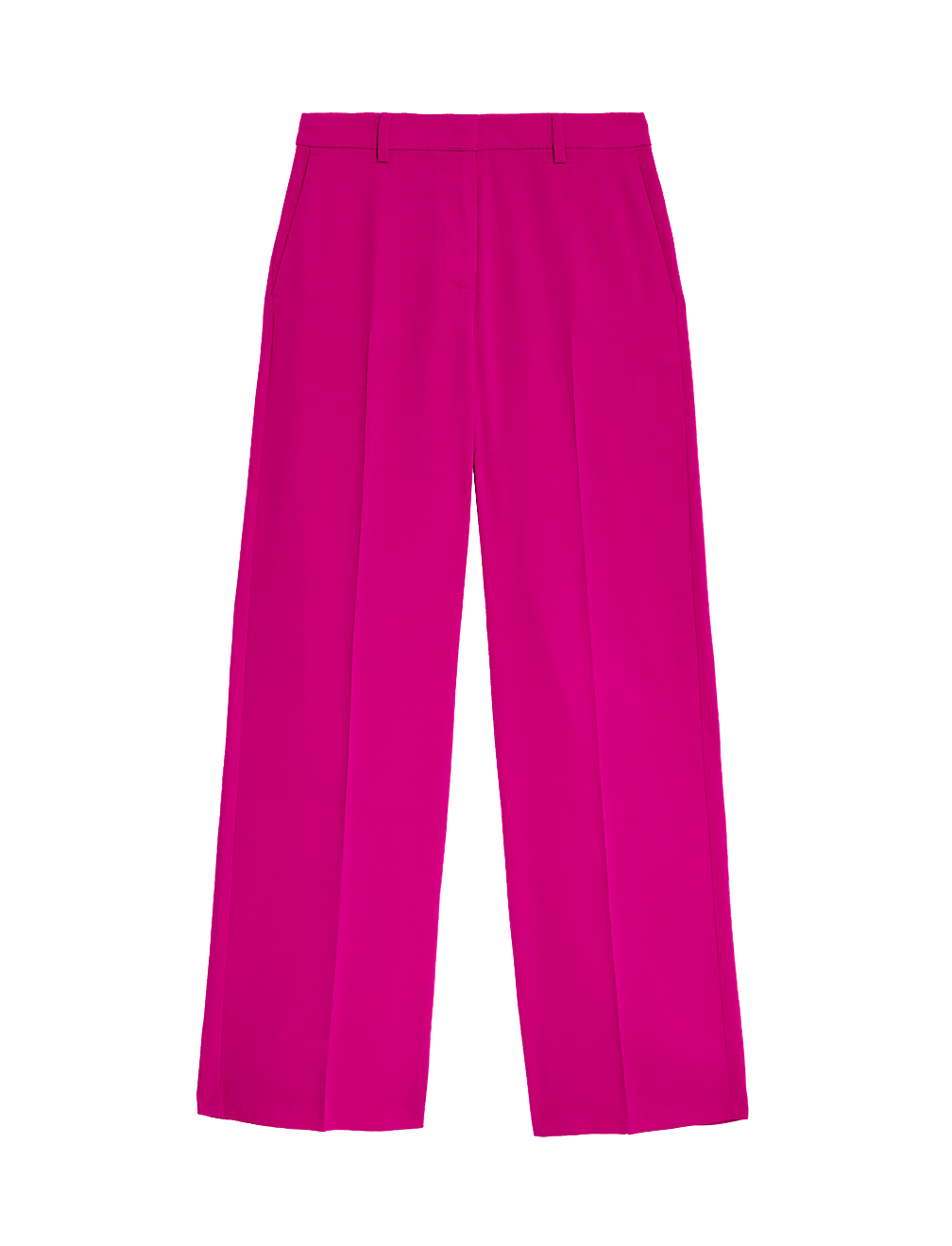 Crepe Tailored Straight Leg Trousers