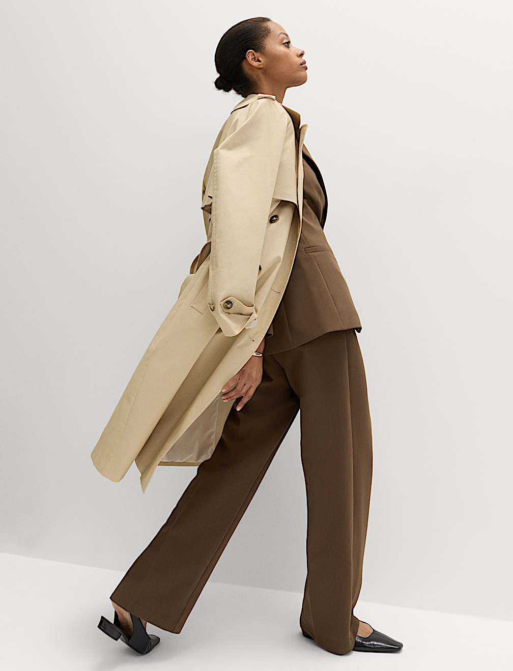 Tailored Relaxed Straight Leg Trousers