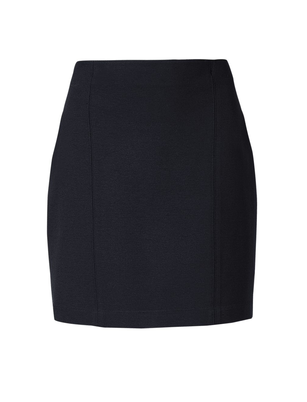 Jersey Straight Mini Skirt