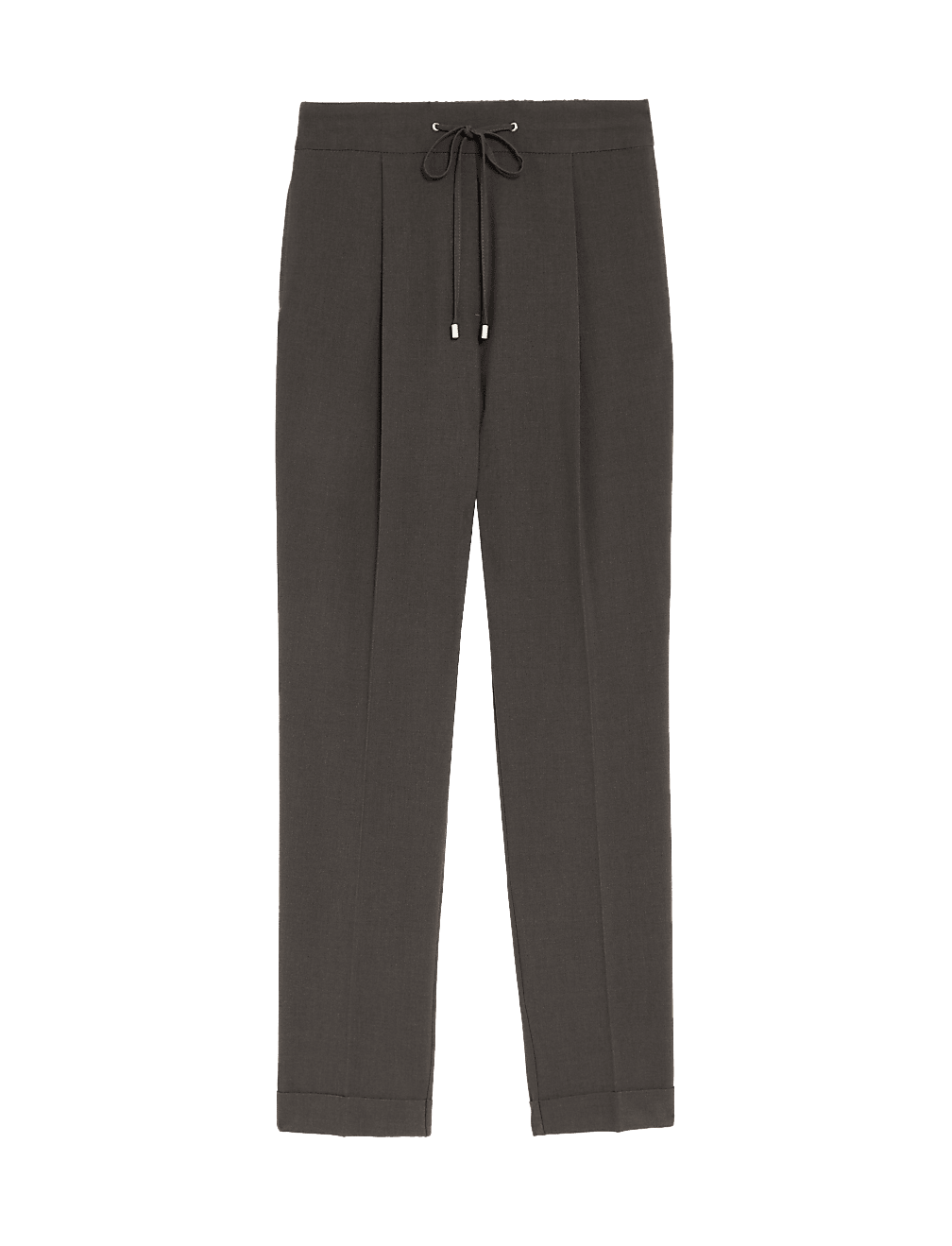 Drawstring Tapered Ankle Grazer Trousers