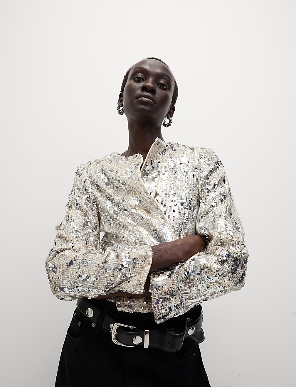 Embellished Cropped Jacket
