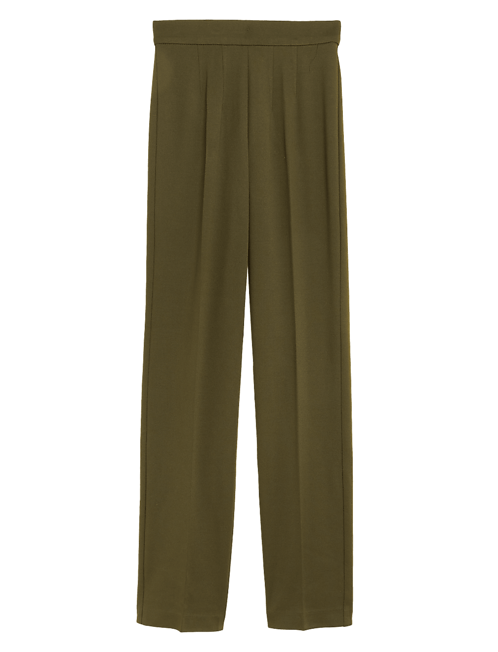 Jersey Straight Leg Trousers with Stretch
