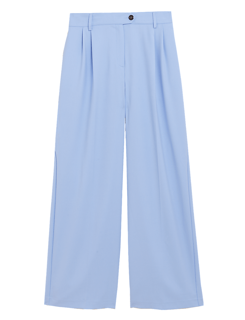 Pleat Front Wide Leg Trousers