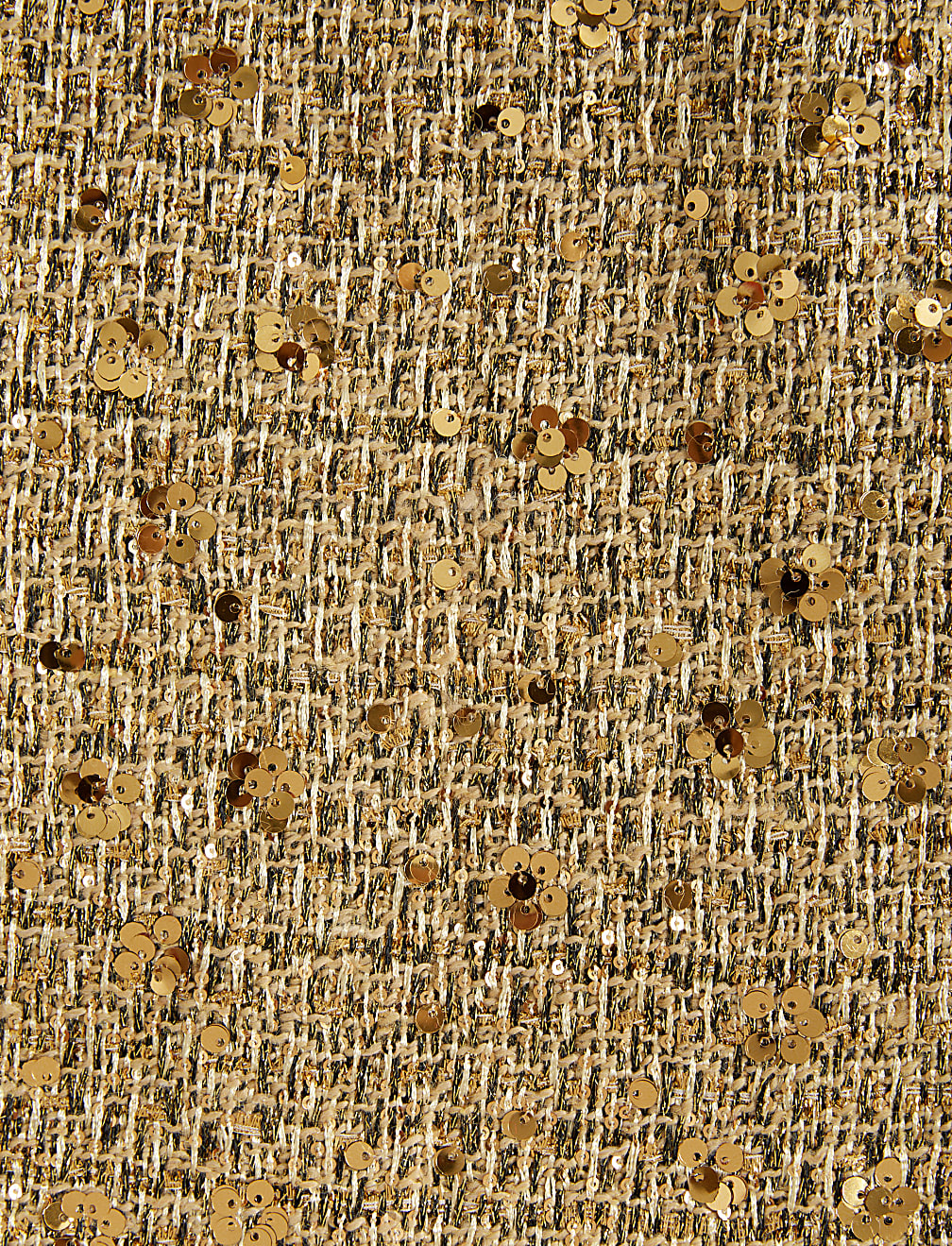 Sequin Mini A-Line Skirt with Wool