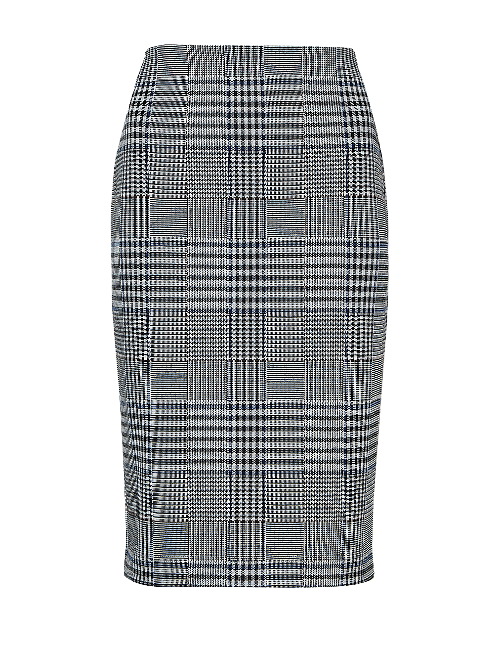 Checked Pencil Skirt
