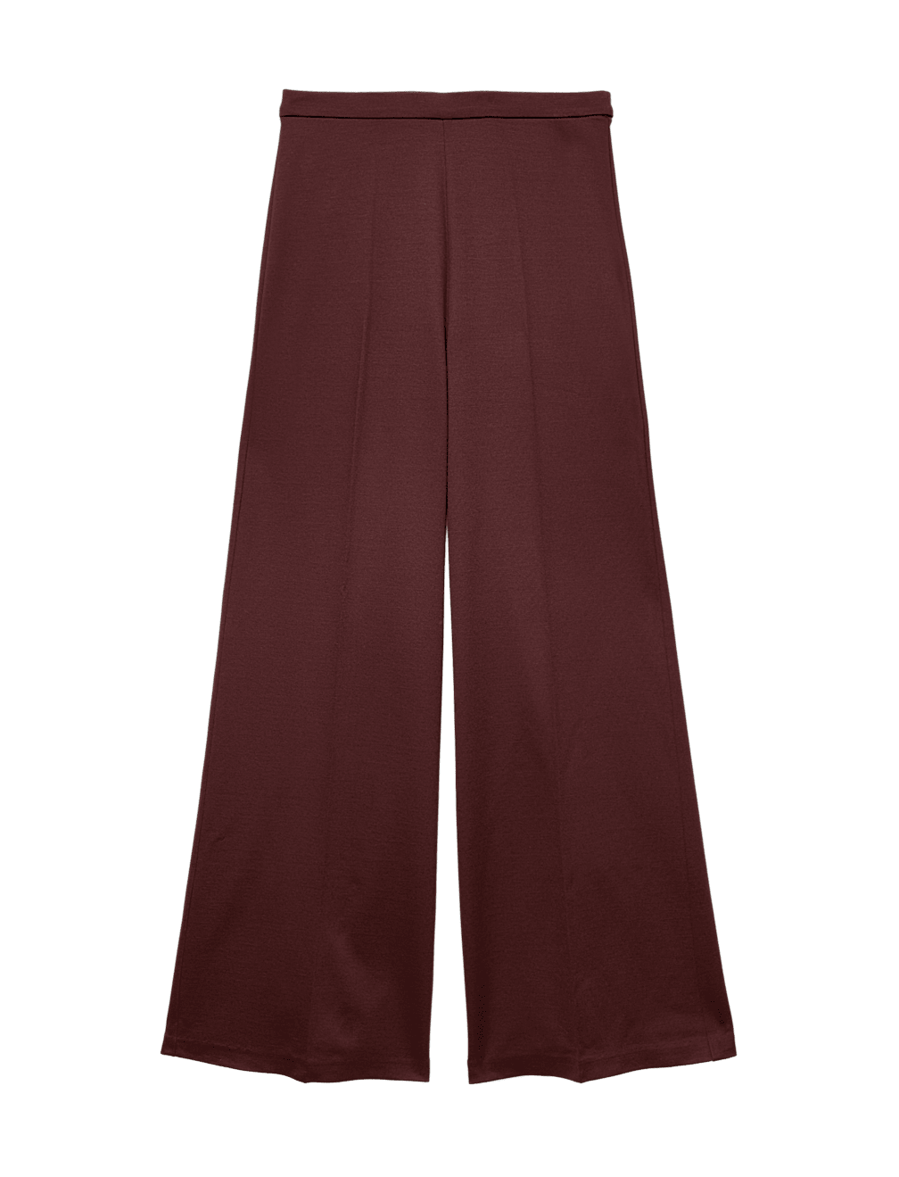Jersey Wide Leg Trousers with Stretch
