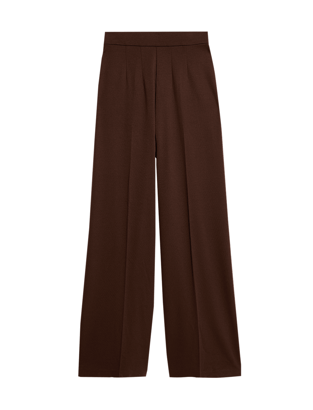 Jersey Wide Leg Trousers with Stretch