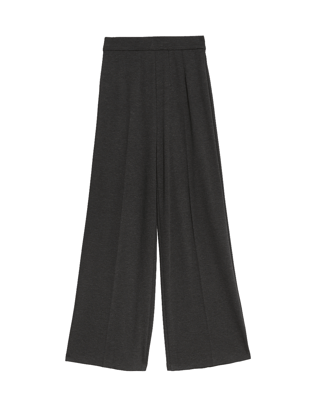 Jersey Wide Leg Trousers with Stretch