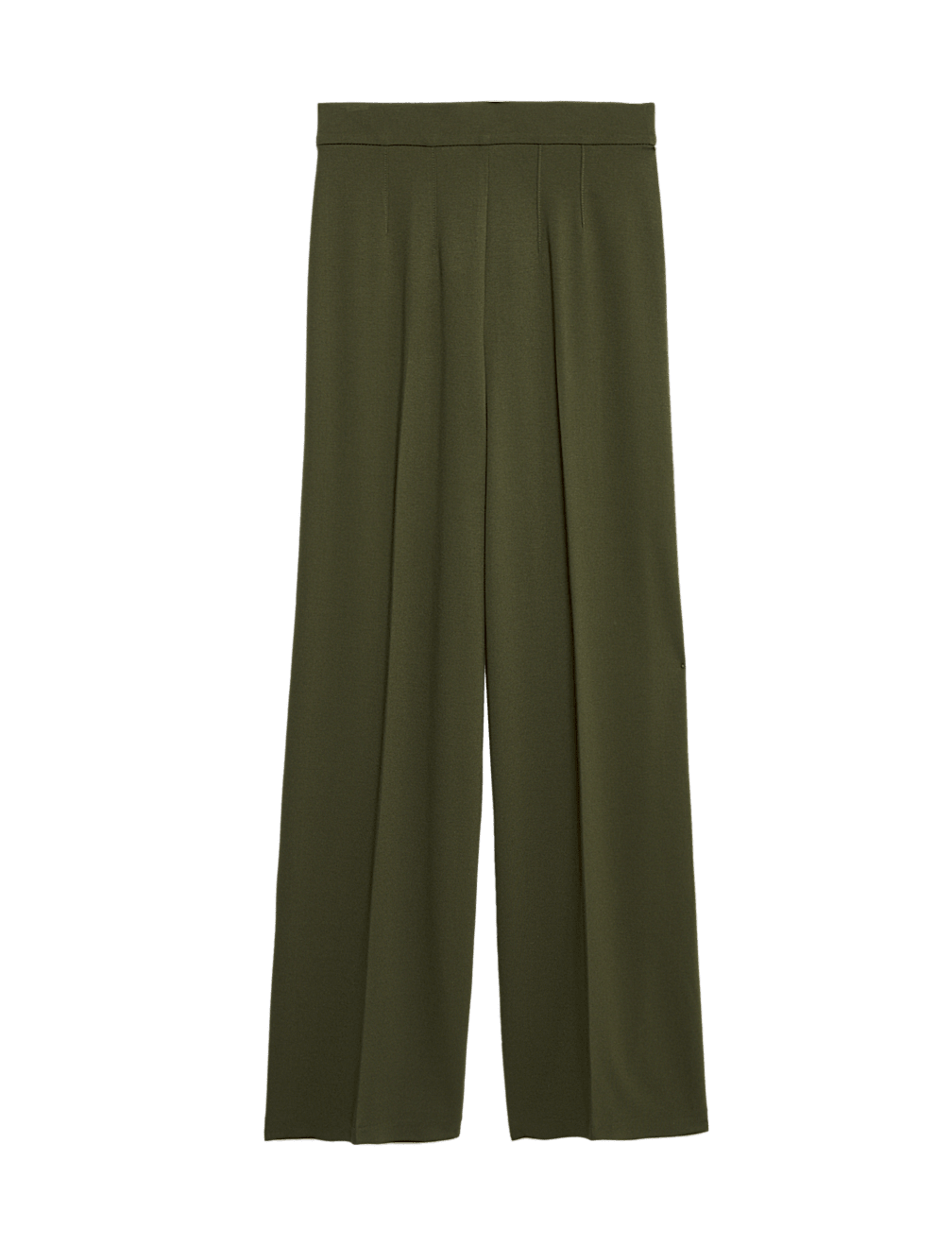Jersey Wide Leg Trousers with Stretch