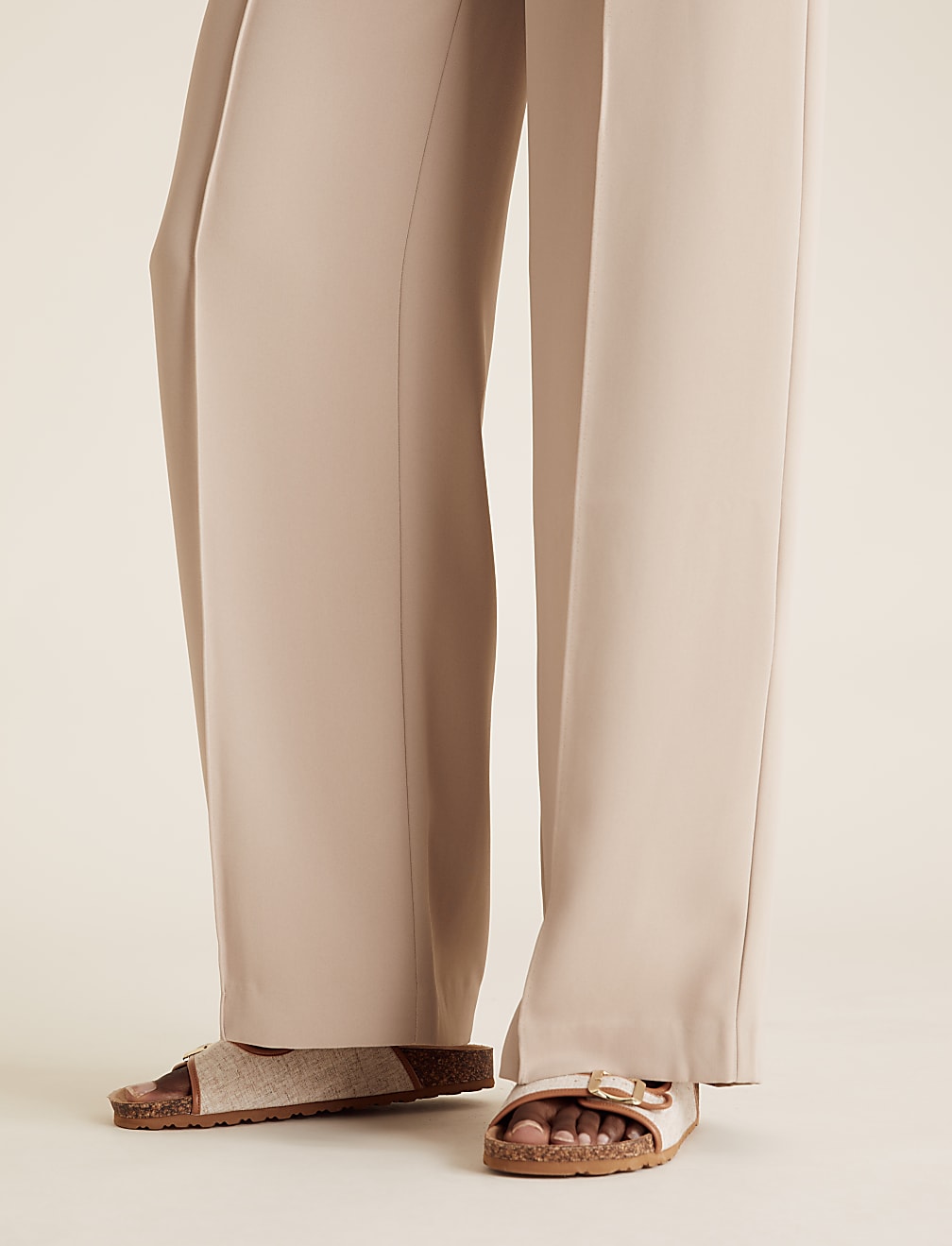 Wide Leg Relaxed Trousers