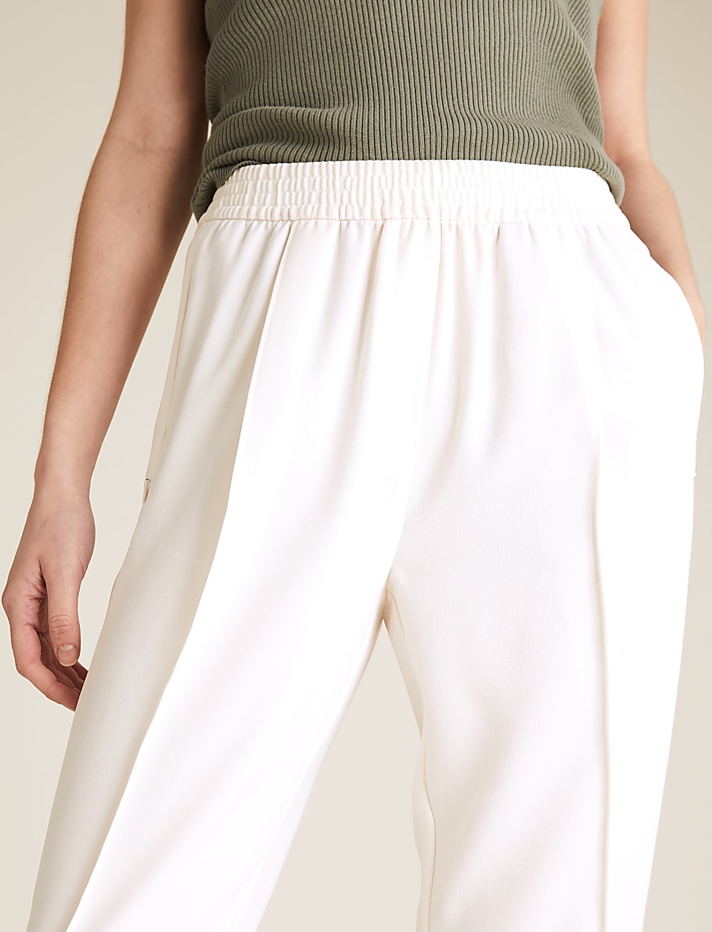 Tapered Ankle Grazer Trousers