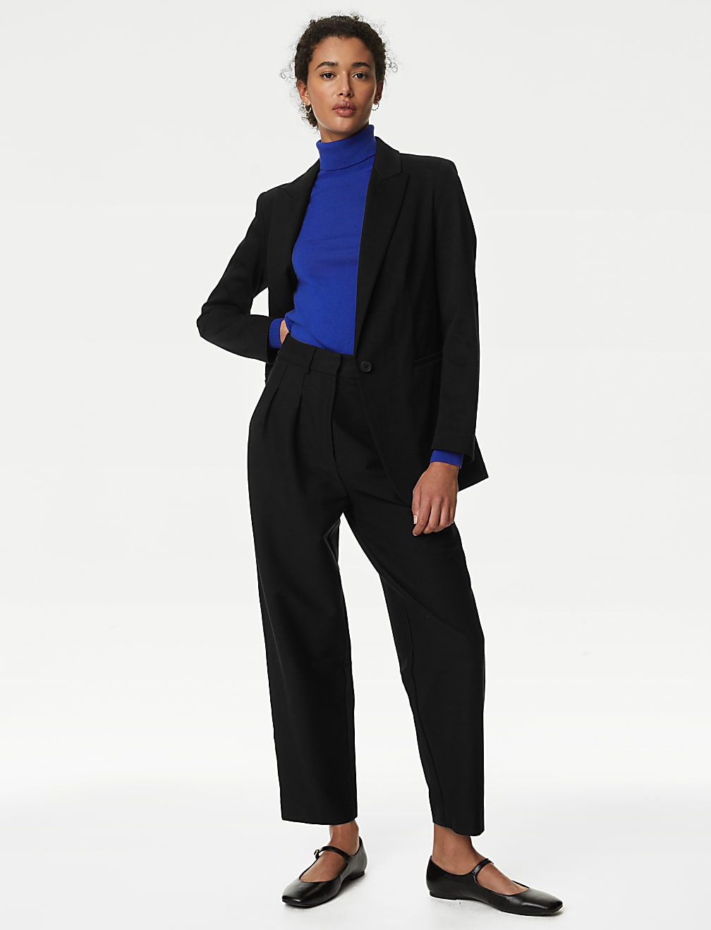 Jersey Slim Single Breasted Blazer