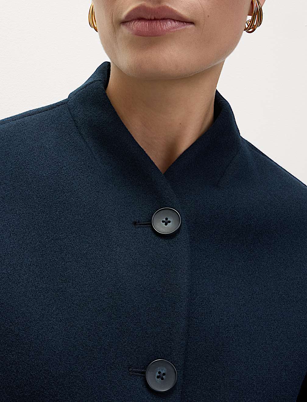 Collarless Short Jacket