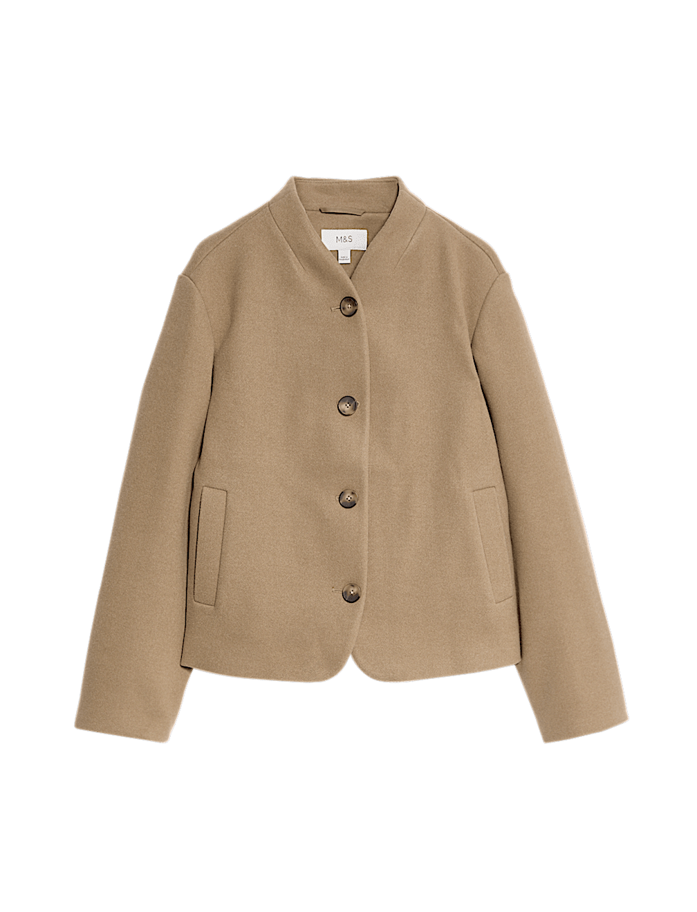 Collarless Short Jacket