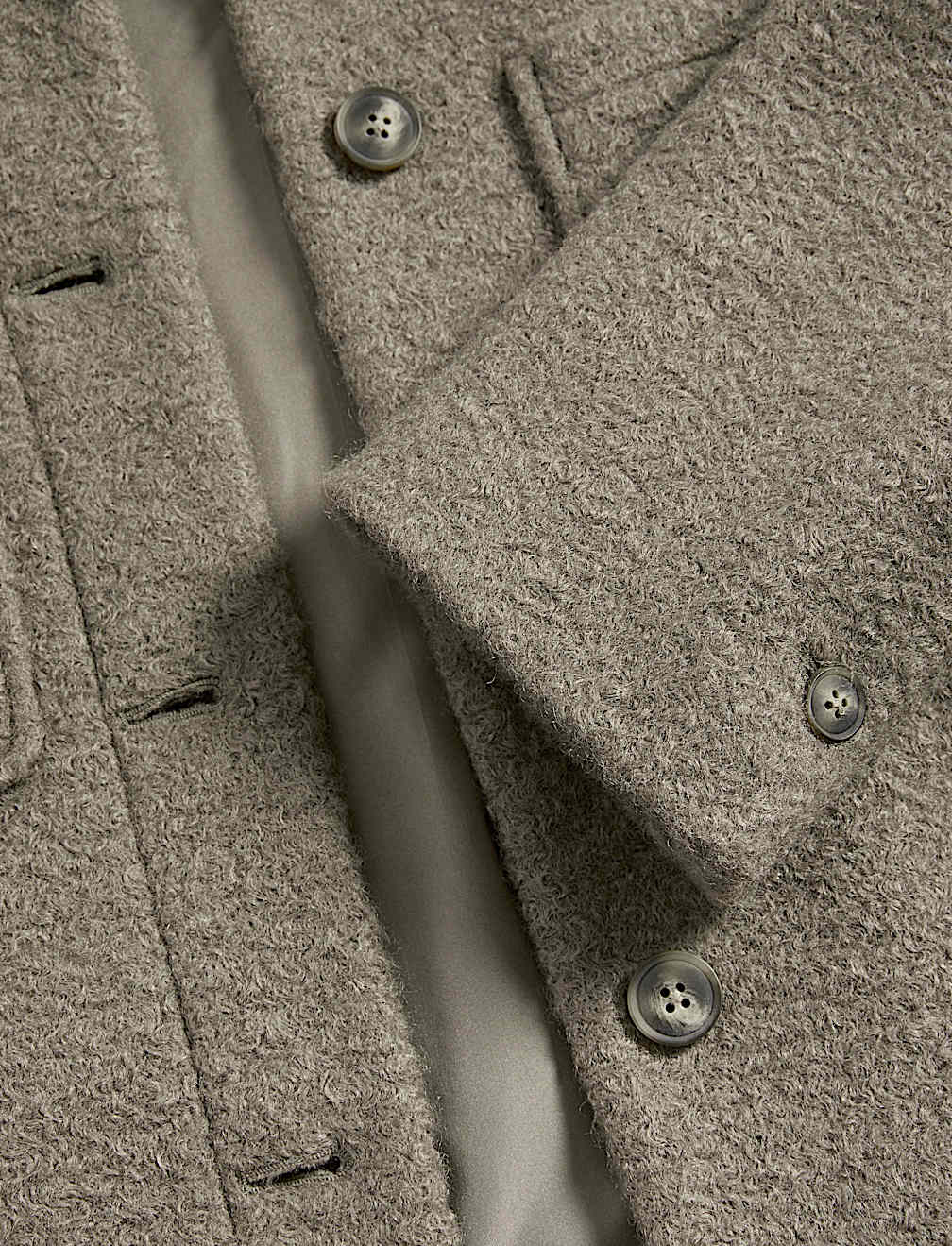 Textured Collared Bomber Jacket