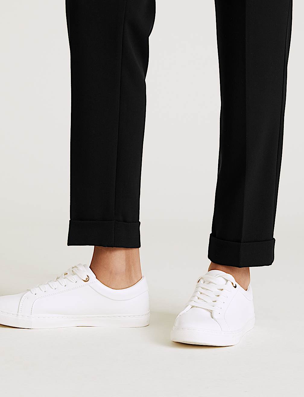 Drawstring Tapered Ankle Grazer Trousers
