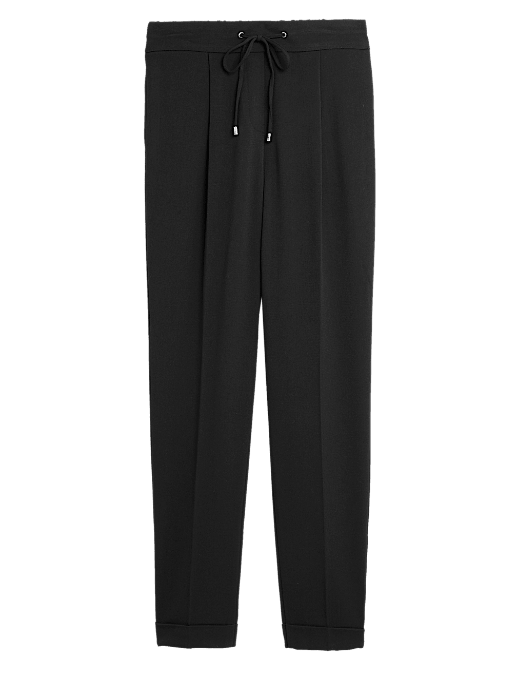 Drawstring Tapered Ankle Grazer Trousers