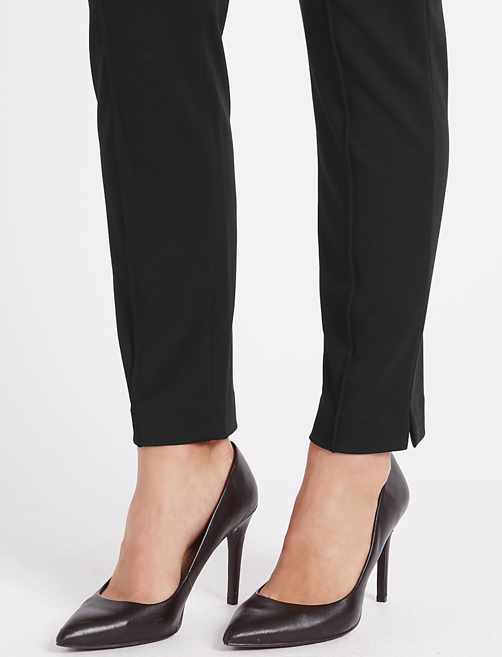 Slim Leg Flat Front Trousers