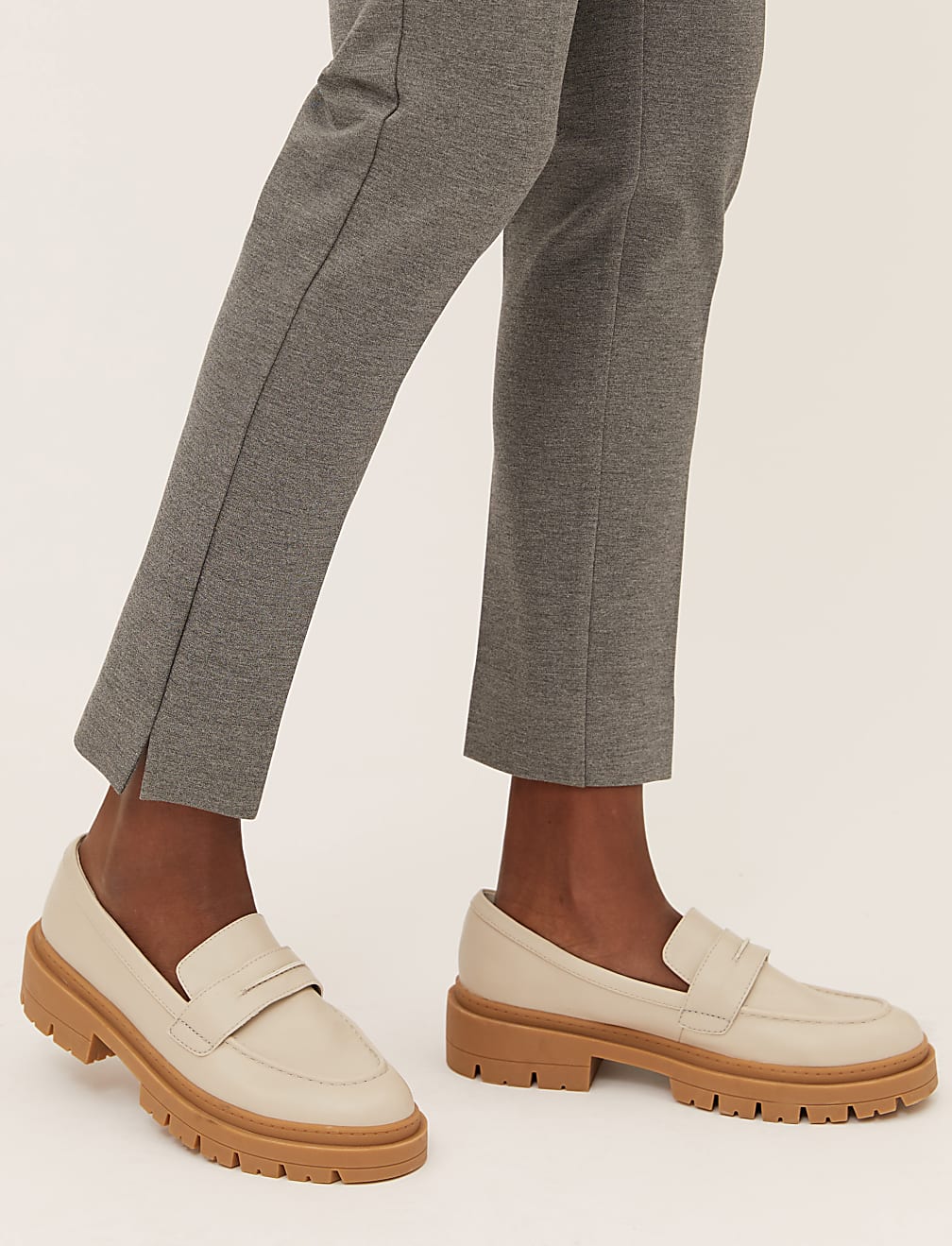 Jersey Slim Fit Ankle Grazer Trousers