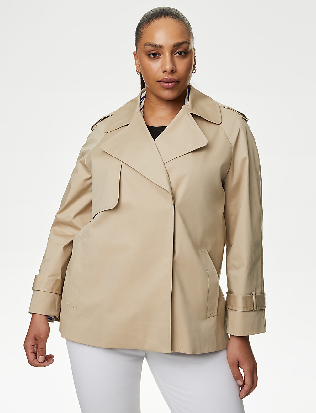 Cotton Rich Short Trench Coat