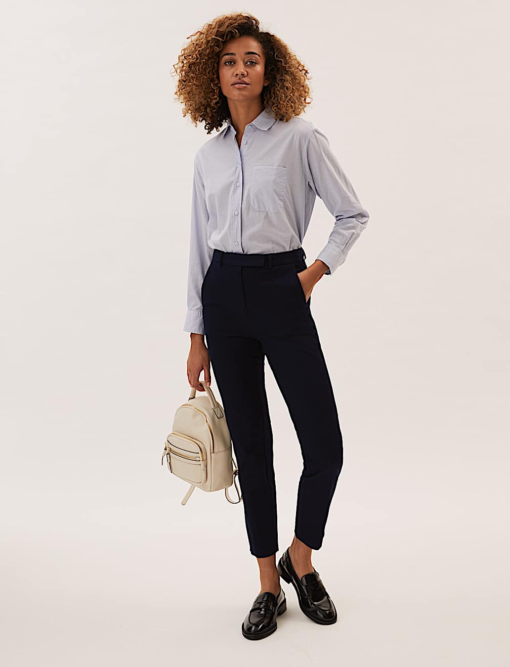 Slim Ankle Grazer Trousers