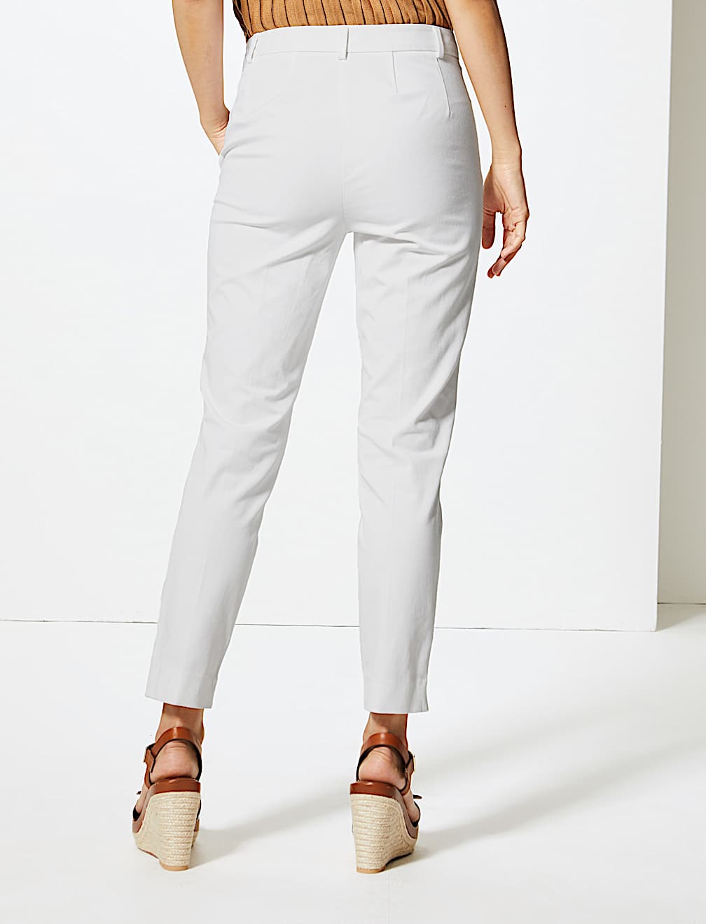 Slim Ankle Grazer Trousers