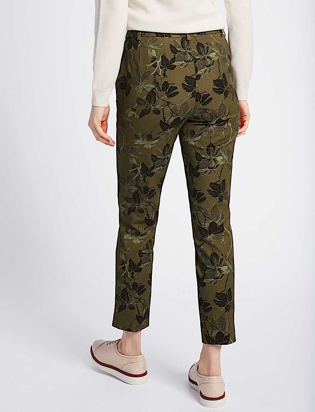 Floral Ankle Grazer Trousers