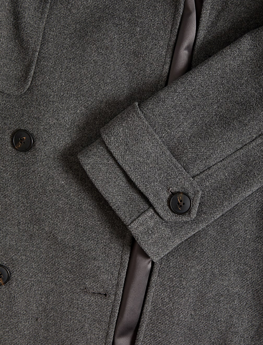 Belted Double Breasted Longline Trench Style Coat