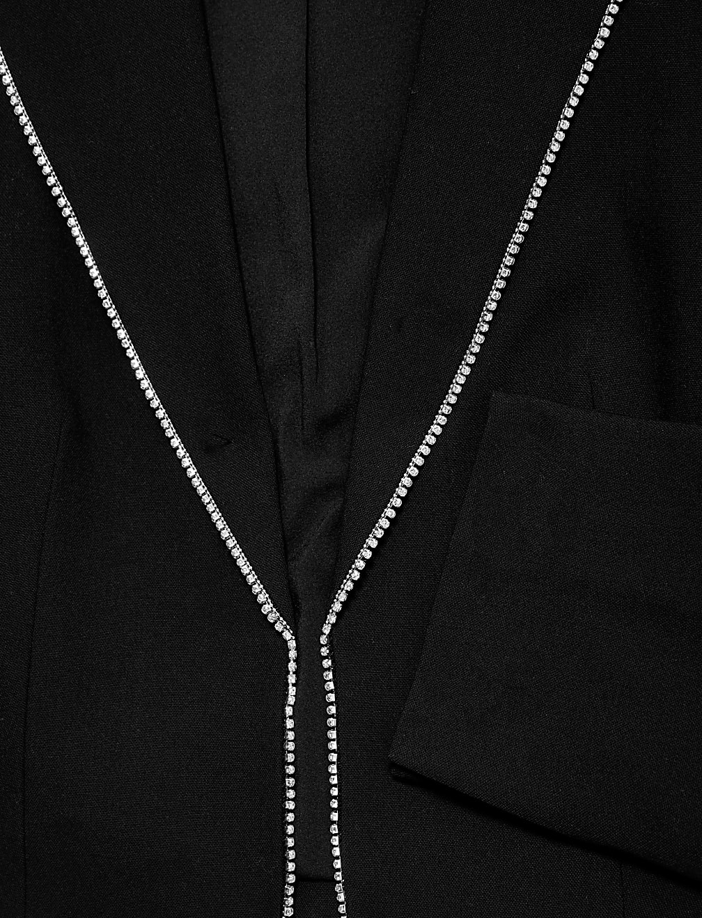Tailored Embellished Cropped Blazer