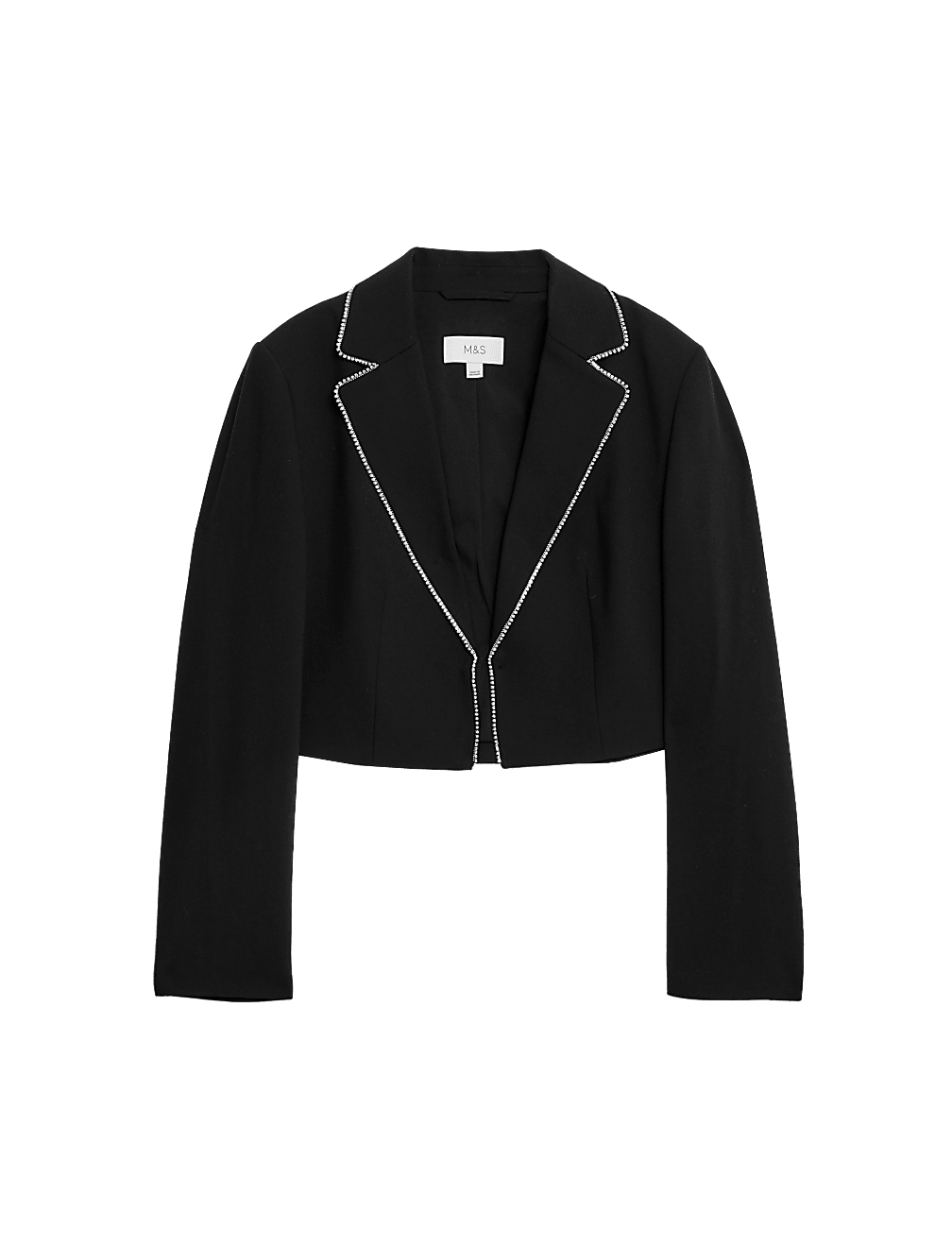 Tailored Embellished Cropped Blazer