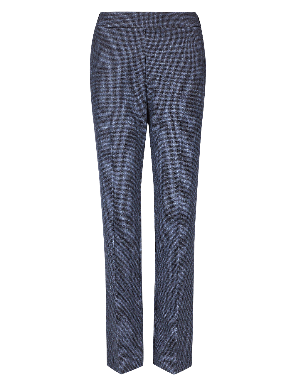 Textured Straight Leg Trousers