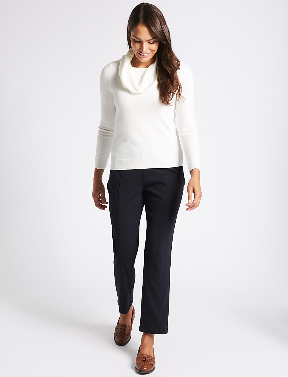 Ponte Straight Leg Trousers