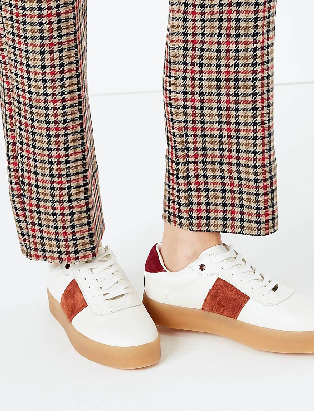 Evie Checked 7/8th Trousers