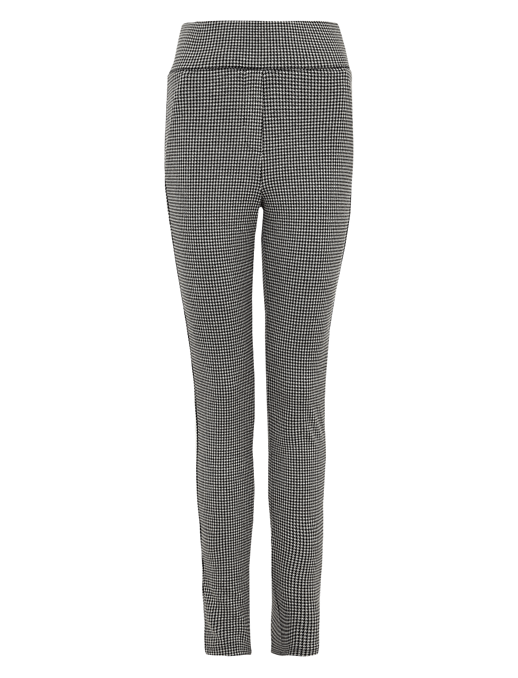 Jersey Checked Skinny Ankle Grazer Trousers