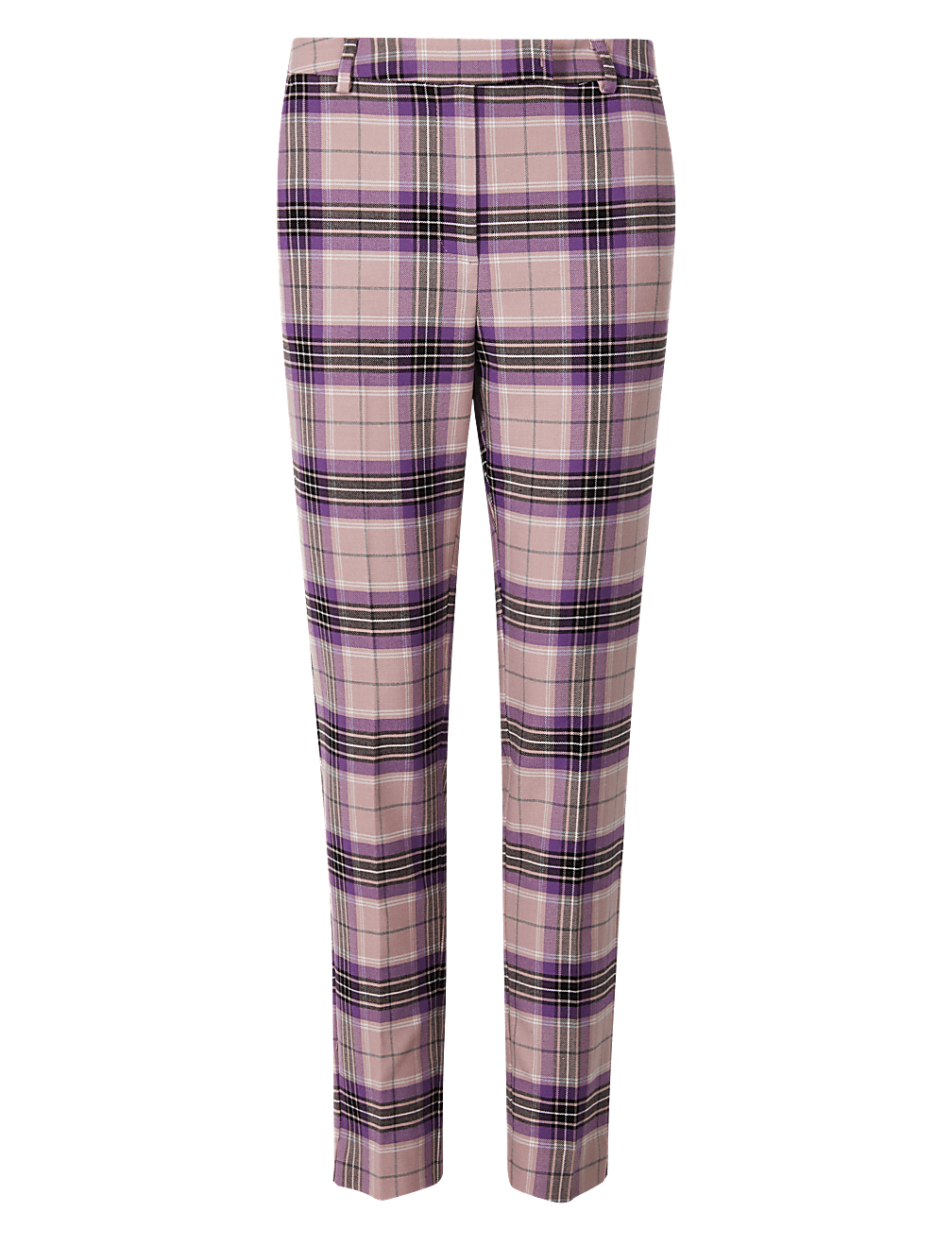 Mia Slim Checked Ankle Grazer Trousers