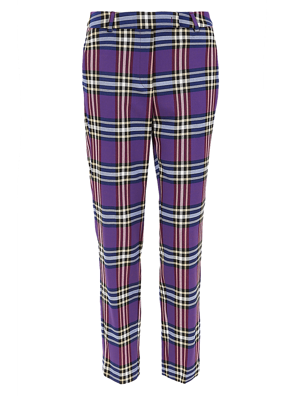 Mia Checked Slim Ankle Grazer Trousers