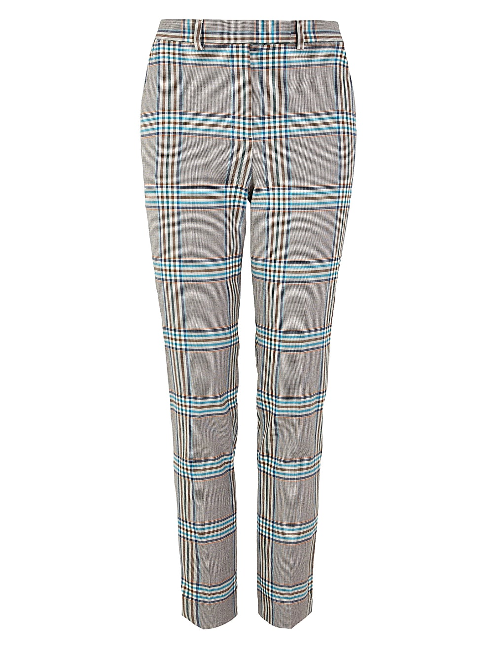 Mia Checked Slim Ankle Grazer Trousers