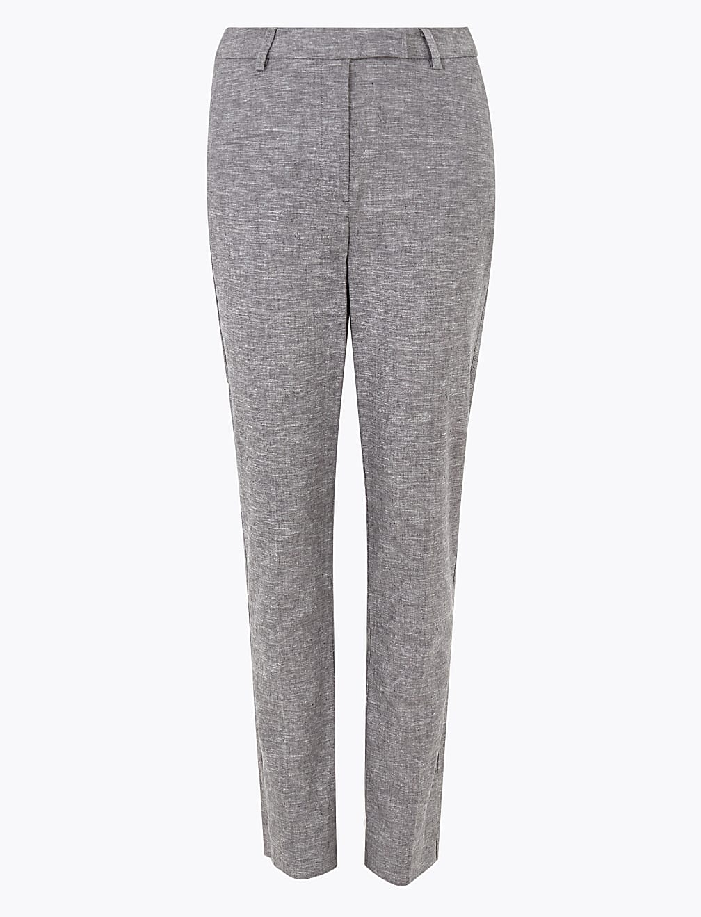 Mia Slim Linen Ankle Grazer Trouser