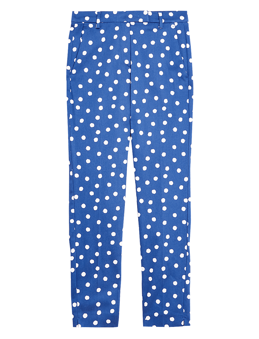 Mia Slim Cotton Polka Dot 7/8 Trouser