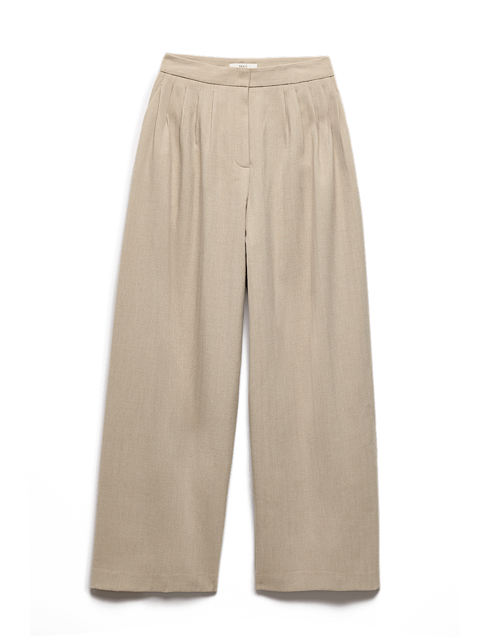 Multi Pleat Wide Leg Trousers