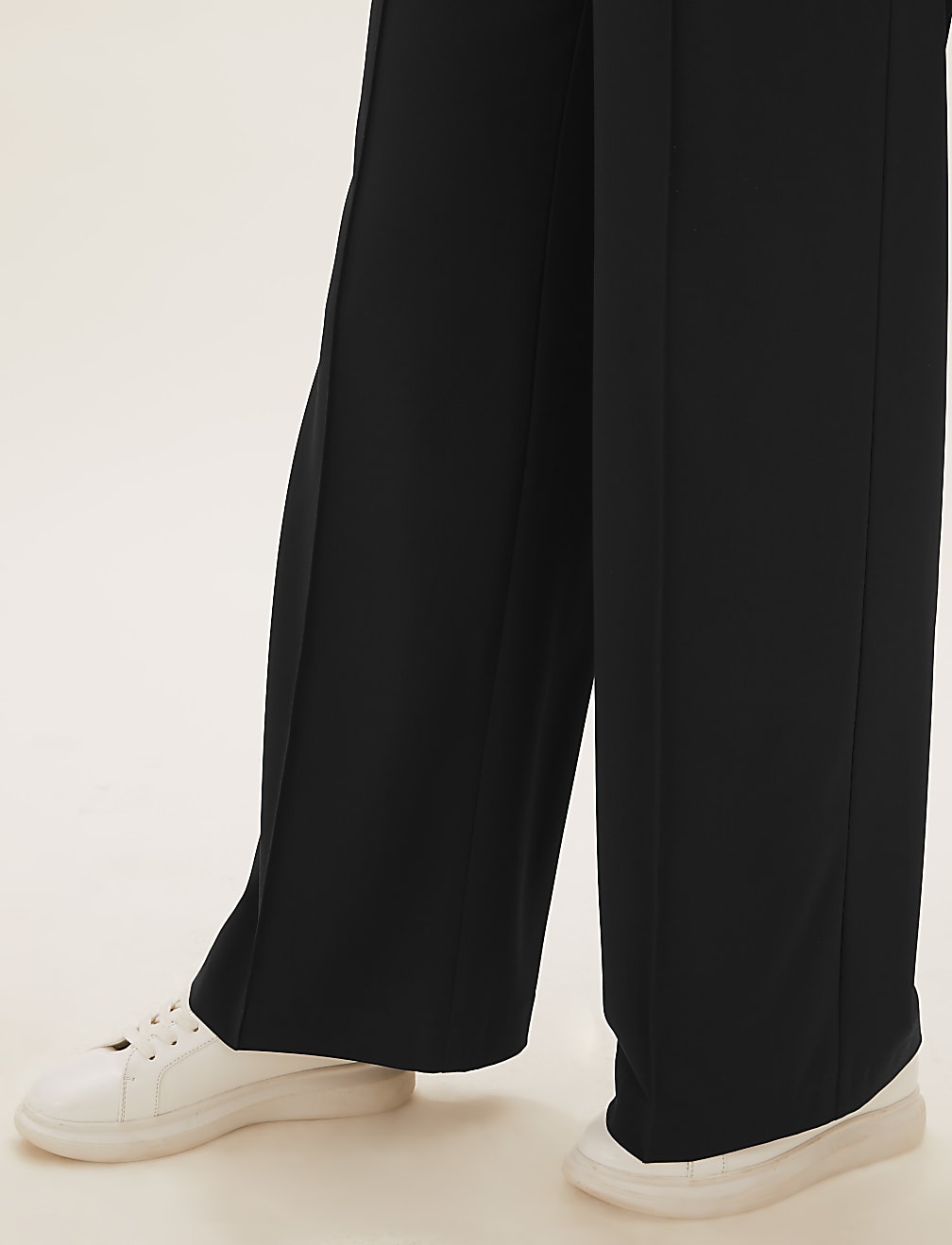 Drawstring Wide Leg Trousers